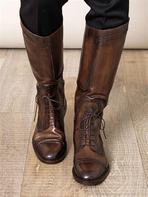 gucci brogue riding boots